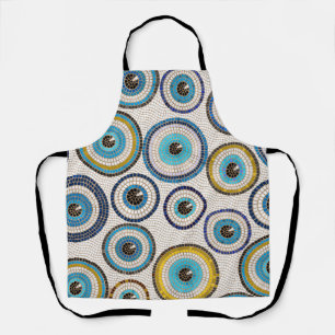 Tablier Motif de mosaïque de l'oeil maléfique