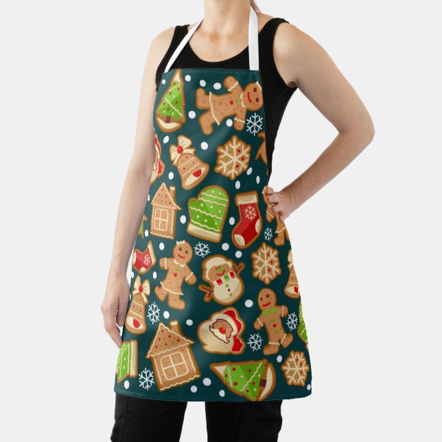 Tablier Motif de Noël des biscuits en pain d'épice (Insitu)