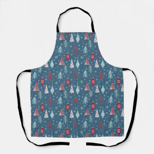 Tablier Motif de Noël d'hiver.