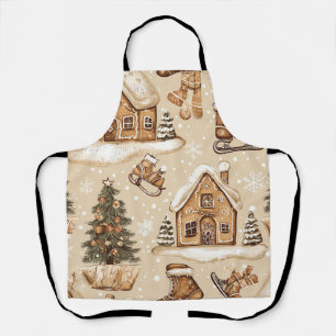 Tablier Motif de Noël vintage Woodland (3)