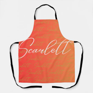 Tablier Motif de nom répétitif Scarlett 