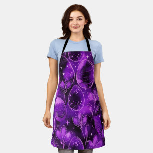 Tablier Motif de Pâques gothique violet