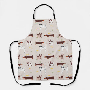 Tablier Motif de parc de chiens