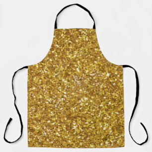 Tablier Motif de parties scintillant étincelante or