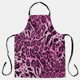 Tablier motif de peau de léopard abstrait