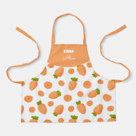 Tablier Motif de petites carottes et tranches