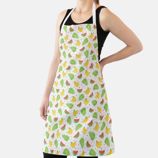Tablier Motif de Pointe Polka aux fruits tropicaux (Insitu)