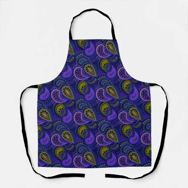 Tablier Motif de pois abstrait de concombres turcs (Recto)