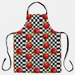Tablier motif de pommes