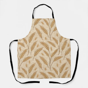 Tablier Motif de récolte de blé doré