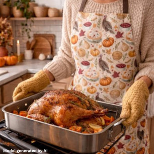 Tablier Motif de récolte de Thanksgiving de ferme conforta