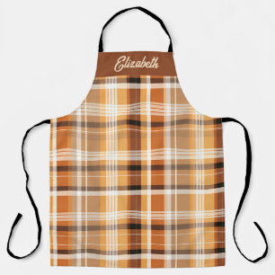 Tablier Motif de saison d'automne avec nom personnalisé