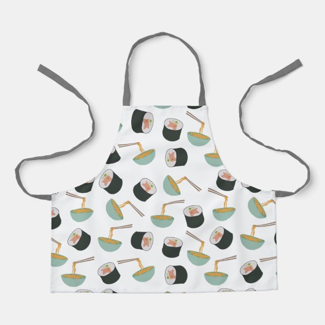 Tablier Motif de sushis et nouilles (Recto)