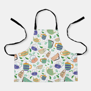 Tablier motif de thé