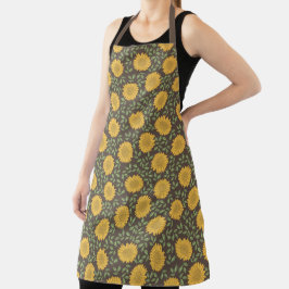 Tablier Motif de tournesol rustique