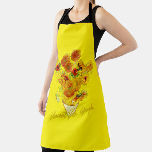 Tablier Motif de tournesols par Vincent van Gogh