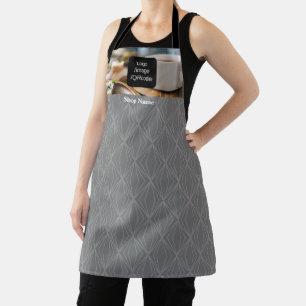 Tablier Motif d'entreprise moderne photo Grey
