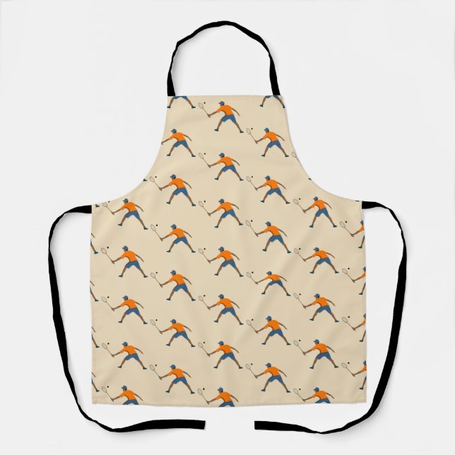 Tablier Motif des joueurs de squash (Recto)