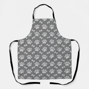 Tablier Motif Des Pâtes Et Des Os Gris
