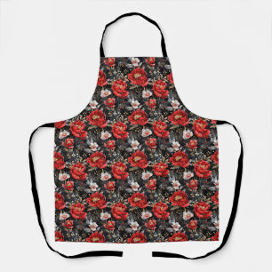 Tablier Motif détaillé esquissé à l'aquarelle de ravissant