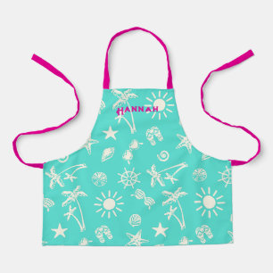 Tablier Motif d'été Apron pour enfants personnalisés