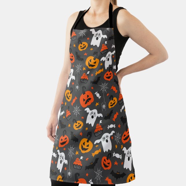 Tablier Motif d'Halloween coloré (Insitu)