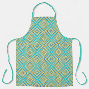 Tablier Motif diamant alternatif Turquoise Blues