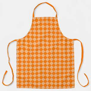 Tablier Motif diamant Orange Checker