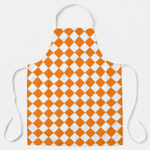 Tablier Motif diamant Orange White Checker