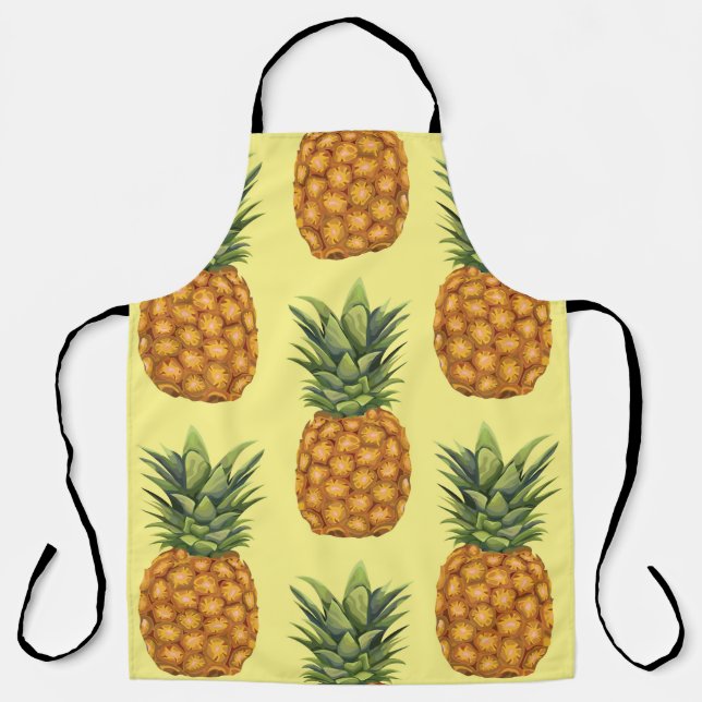 Tablier Motif d'illustration abstrait pour ananas mignon (Recto)