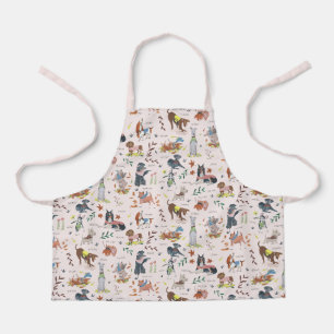 Tablier Motif d'illustration de chien mignon