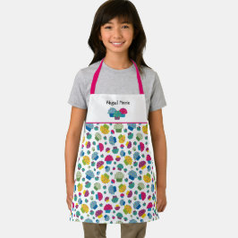 Tablier Motif d'illustration de cupcake