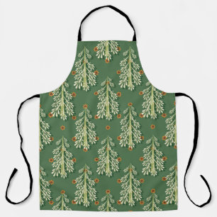 Tablier Motif d'illustration des arbres de Noël