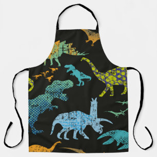 Tablier Motif Dino sans couture. Design original avec t-re
