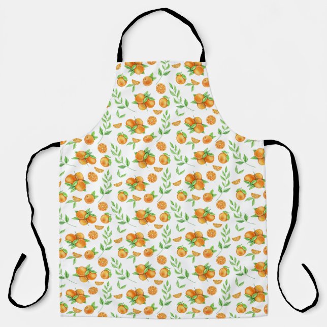 Tablier Motif d'orange et d'orange (Recto)