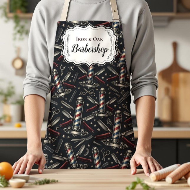 Tablier Motif d'outils de barbier vintage (Créateur téléchargé)