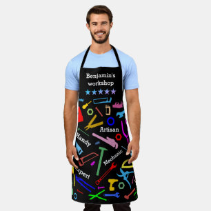 Tablier Motif D'Outils Drôle