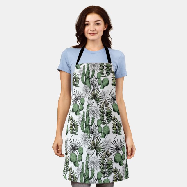 Tablier Motif du désert de Cactus (Porté)