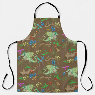 Tablier Motif du dragon de forêt enchanté