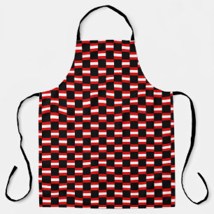 Tablier motif du drapeau À damiers Autriche
