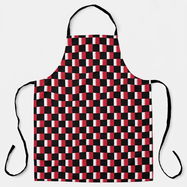 Tablier motif du drapeau À damiers Bahreïn (Recto)