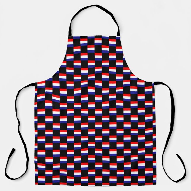 Tablier motif du drapeau À damiers Croatie (Recto)