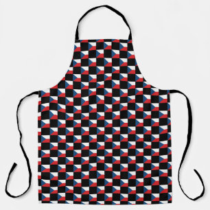 Tablier motif du drapeau À damiers Czechia
