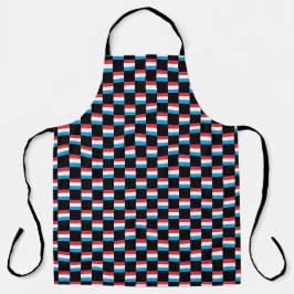 Tablier motif du drapeau À damiers Luxembourg