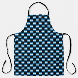 Tablier motif du drapeau À damiers Nicaragua