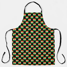 Tablier motif du drapeau À damiers Niger