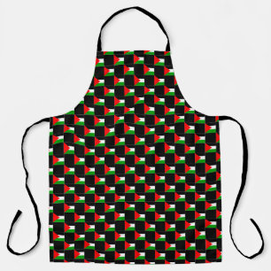 Tablier motif du drapeau À damiers Palestine