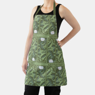 Tablier Motif du panneau Lotus Botanique - Le Lotus Blanc
