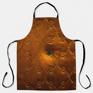 Tablier Motif d'une porte en cuir véritable porte d'entrée