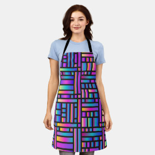 Tablier Motif élégant moderne - Mode Tartan géométrique